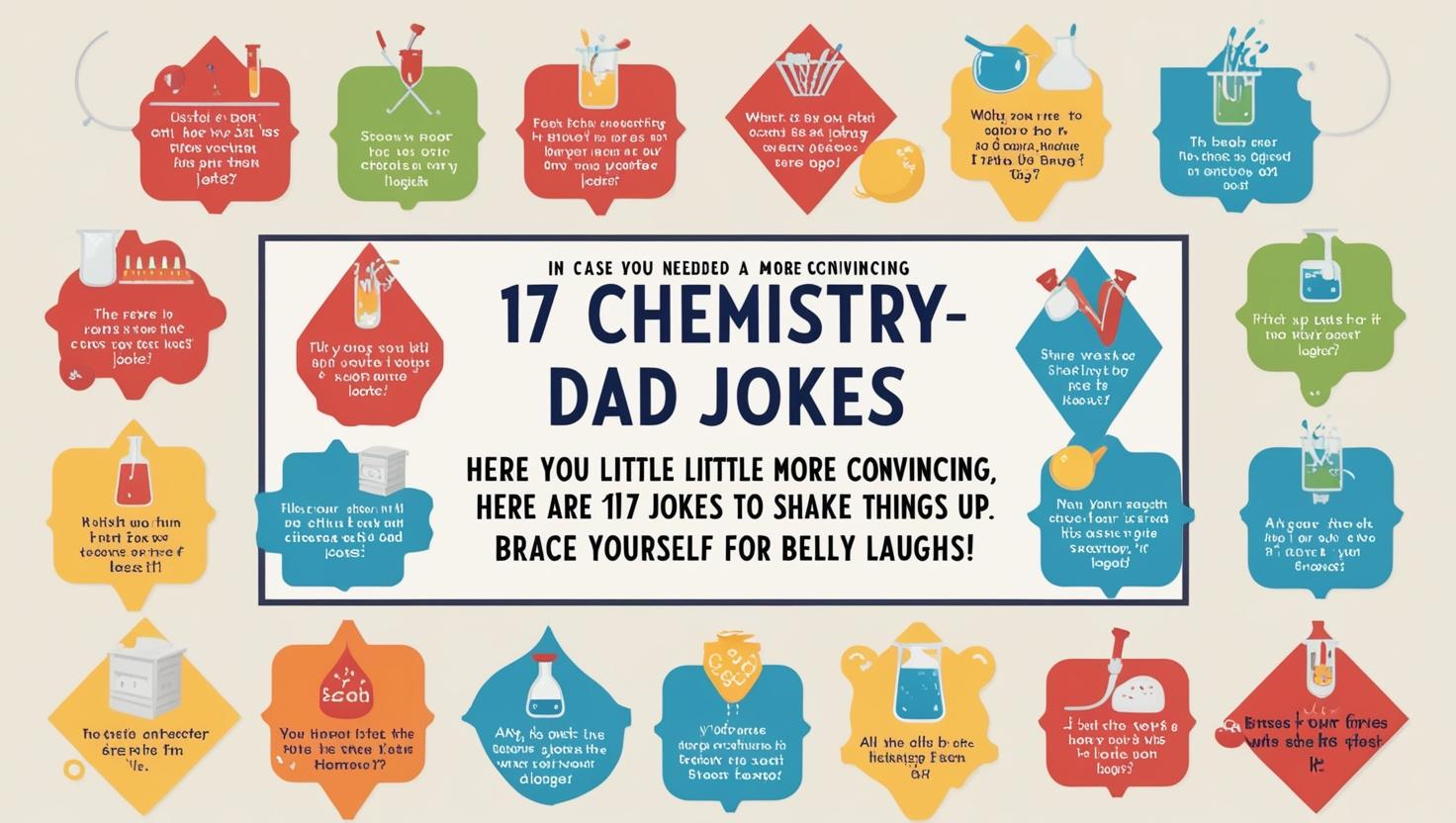 Read more about the article Chemistry Dad Jokes One Liners: In case you needed a little more convincing, here are 17 hilarious jokes to shake things up. Brace yourself for belly laughs!