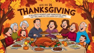 Read more about the article Dad Jokes Thanksgiving Edition: Here Are 25 Hilarious Moments and Thanksgiving Jokes That Will Make You Laugh Out Loud!
