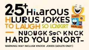Read more about the article Clean Knock Knock Jokes For Adults: 25+ Hilarious Jokes to Laugh So Hard You Snort—Warning: May Include Knock Knock Jokes (Adults Only!)