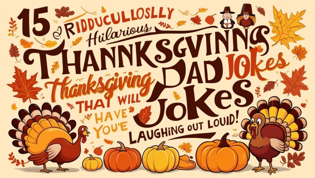 Thanksgiving Dad Jokes Clean: 15 Ridiculously Hilarious Thanksgiving Dad Jokes That Will Have You Laughing Out Loud!