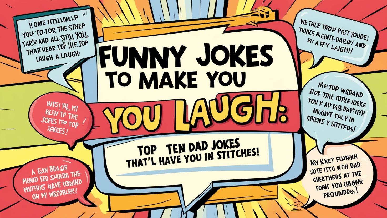 Read more about the article Top Ten Dad Jokes 2023 One Liners: “Funny Jokes to Make You Laugh: Top Ten Dad Jokes That’ll Have You in Stitches!”