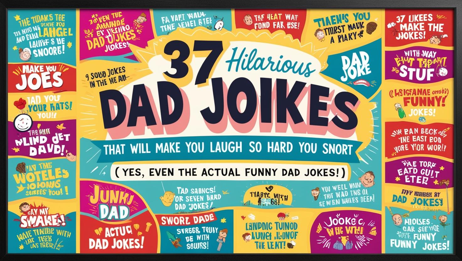 You are currently viewing Actually Funny Dad Jokes For Kids: 37 Hilarious Jokes That Will Make You Laugh So Hard You Snort (Yes, Even the Actual Funny Dad Jokes!)