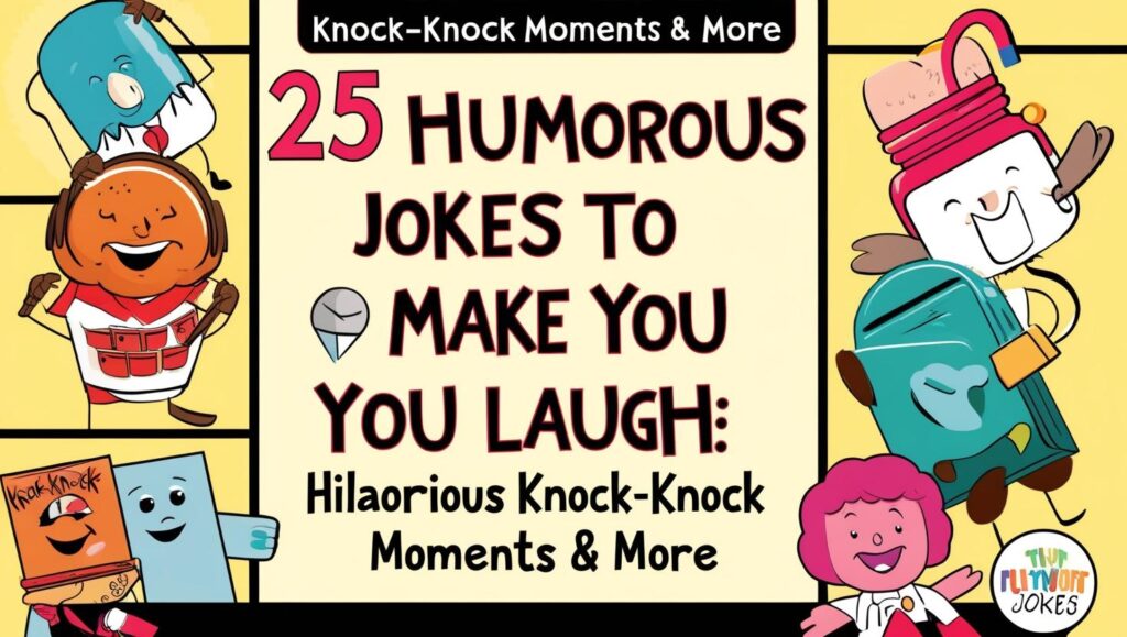 Funny Knock Knock Jokes For Friends: 25 Humorous Jokes to Make You Laugh: Hilarious Knock-Knock Moments & More