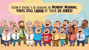 Read more about the article Great Dad Jokes 2024: Even If You’re As Serious As Monday Morning, You’ll Still Laugh at These 20 Jokes!