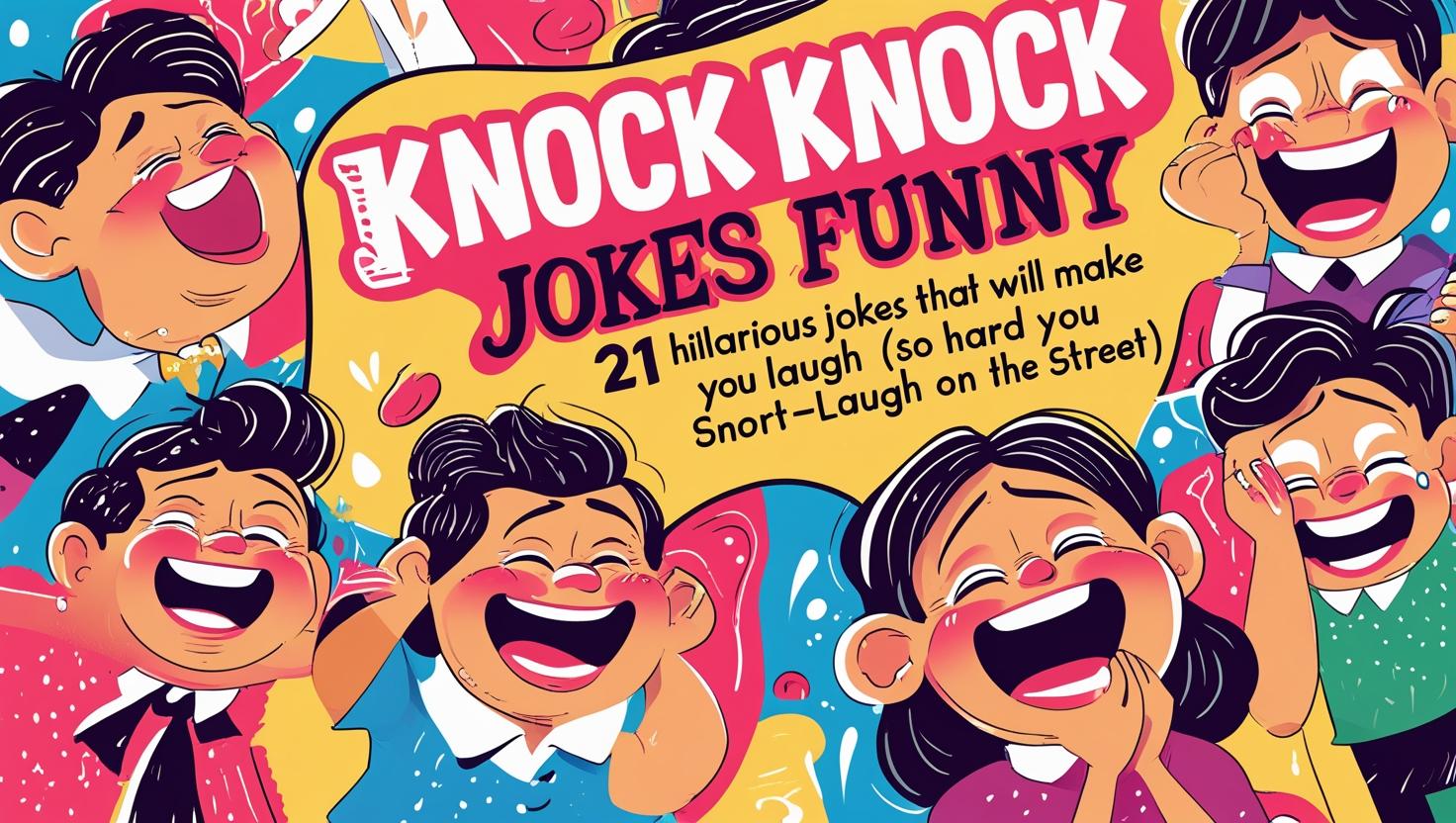 You are currently viewing Knock Knock Jokes Funny: 21 Hilarious Jokes That Will Make You Laugh (So Hard You Snort-Laugh on the Street)