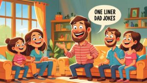 Read more about the article One Liner Dad Jokes: There are 57 jokes that will make you laugh until you snort in public.
